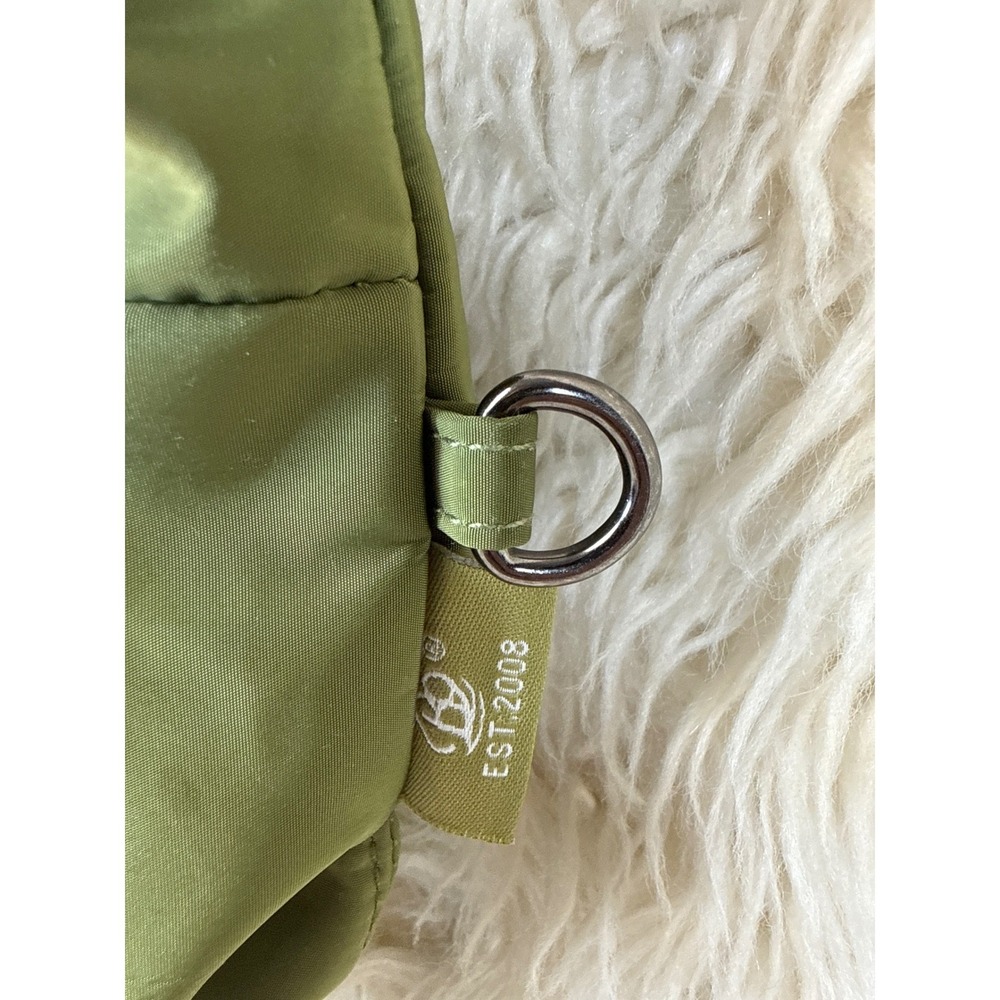 BOBO Olive Green Nylon Crossbody Bag Unisex Adjustable Strap Messenger Travel - Picture 8 of 14